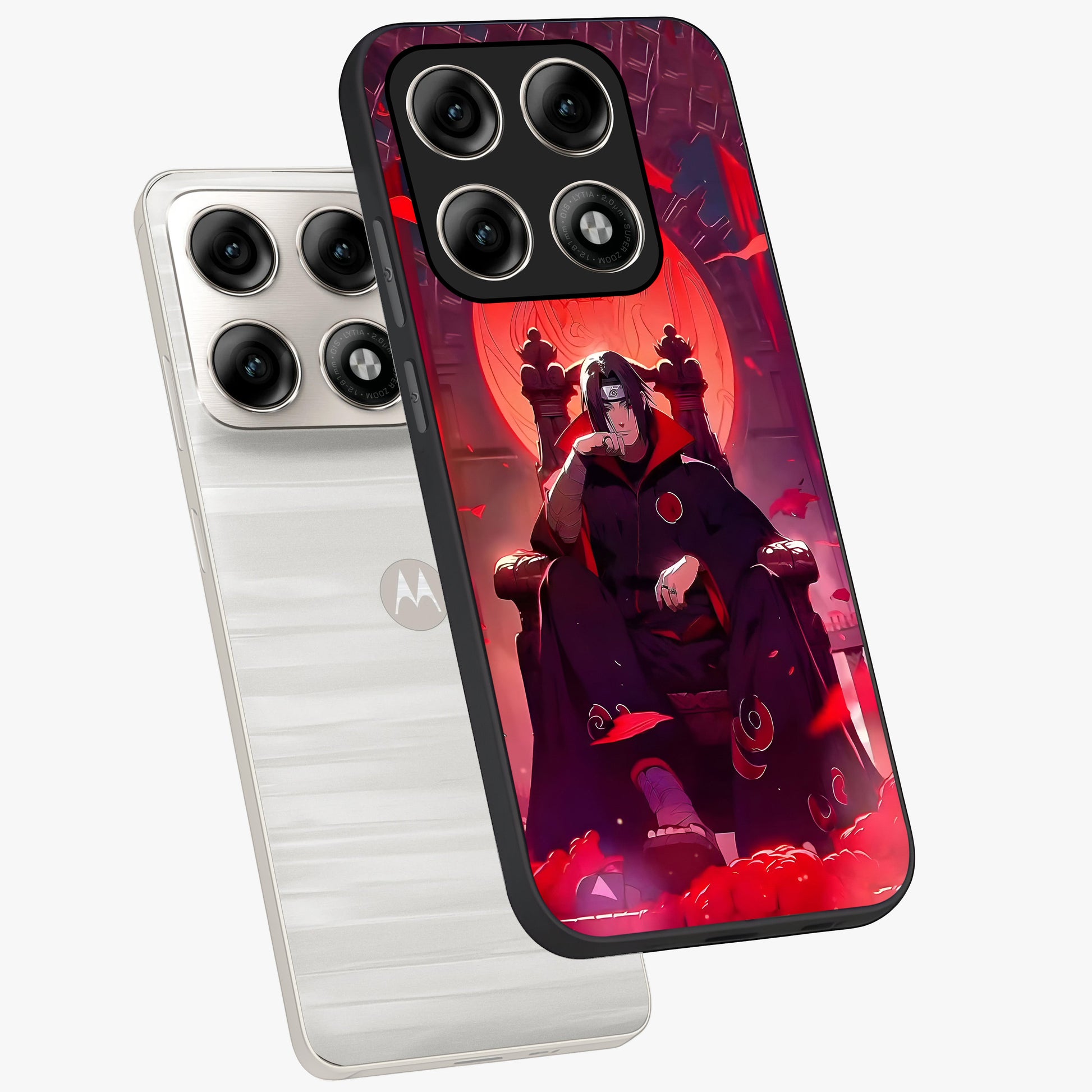 Blood Moon Sovereign Glass Case displayed in angled mockup highlighting dark celestial moon design and dramatic theme.