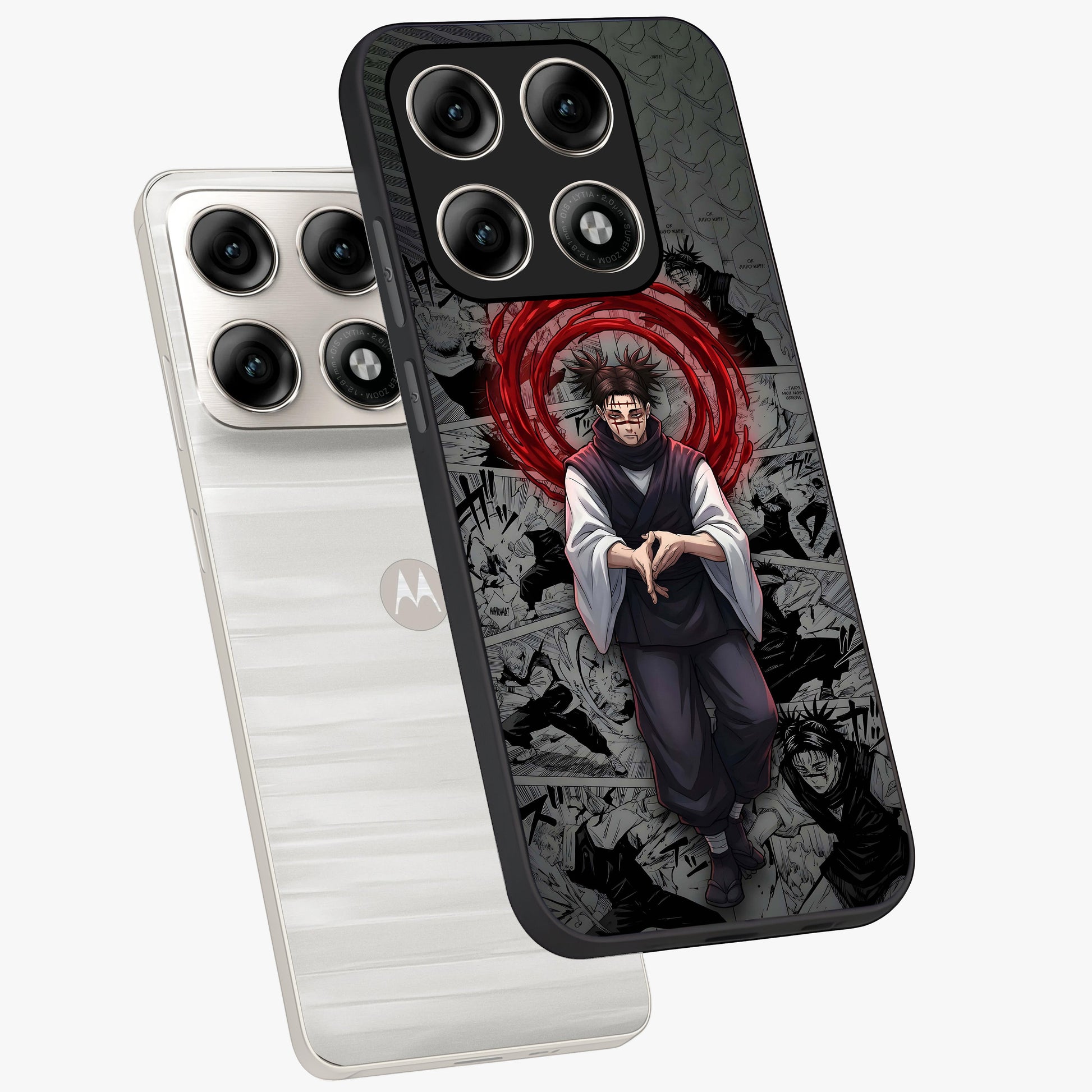 Cursed Ritual Ascension Glass Case displayed in angled mockup highlighting mystical ritual illustration with supernatural aesthetic.