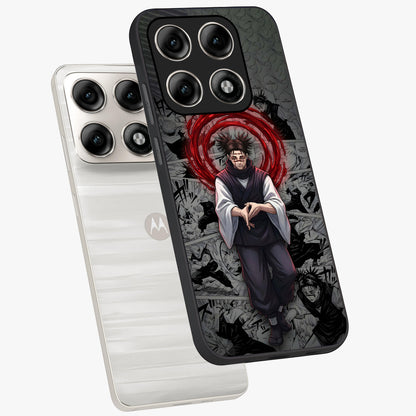 Cursed Ritual Ascension Glass Case displayed in angled mockup highlighting mystical ritual illustration with supernatural aesthetic.