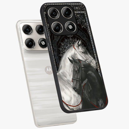 Majestic Ride Legacy Glass Case displayed in angled mockup highlighting sleek vehicle design with bold racing aesthetic.