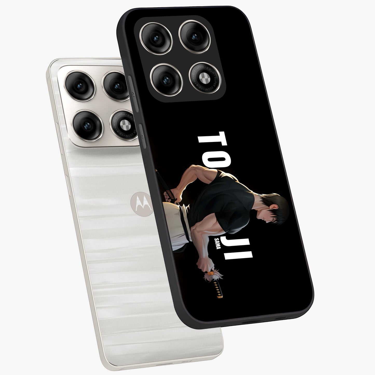 Midnight Blade Resolve Glass Case displayed in angled mockup highlighting powerful blade illustration with dramatic dark aesthetic.
