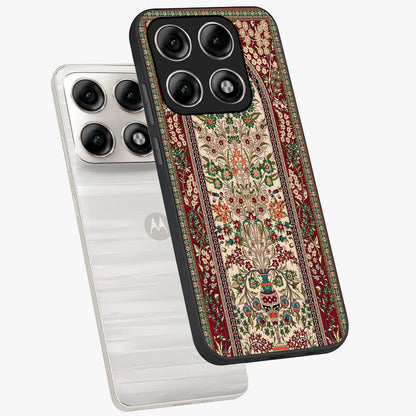 Persian Inspired Glass Case displayed in angled mockup highlighting intricate traditional design with elegant cultural aesthetic.