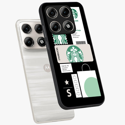 Starbucks Mocha Glass Case displayed in angled mockup highlighting stylish mocha themed design with cozy café aesthetic.