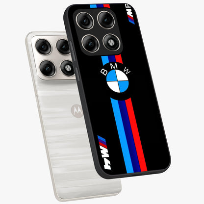 Turbo BMW Beast Glass Case displayed in angled mockup highlighting sleek racing car design with bold automotive aesthetic.