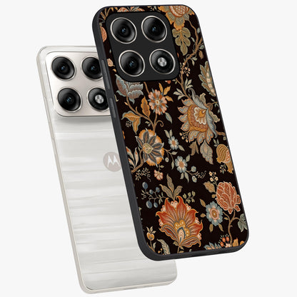 Vintage Floral Dream Glass Case displayed in angled mockup highlighting elegant vintage flower design with soft aesthetic style.