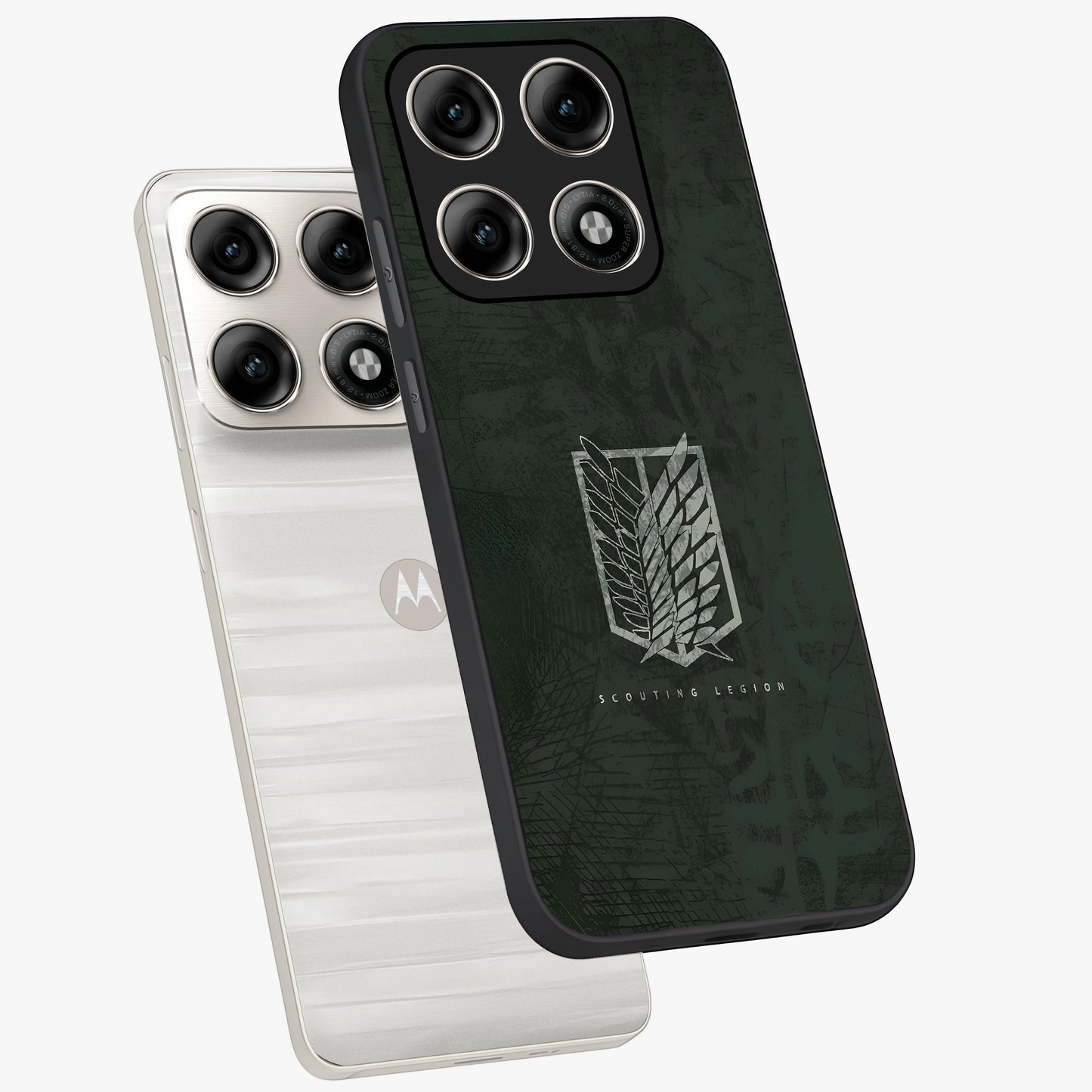 Wings Of Freedom Glass Case displayed in angled mockup highlighting graceful wing design with inspirational aesthetic.