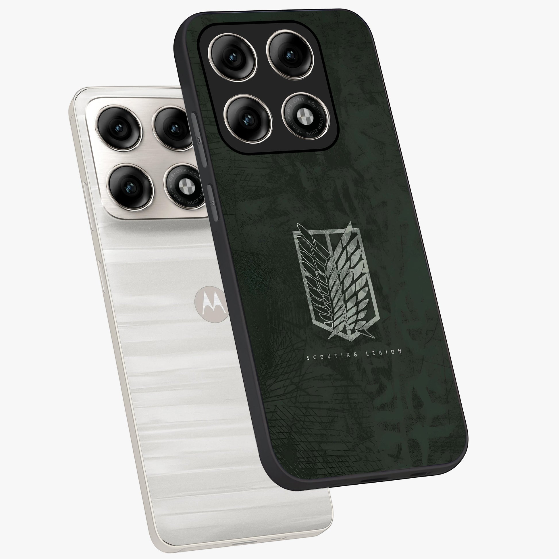 Wings Of Freedom Glass Case displayed in angled mockup highlighting graceful wing design with inspirational aesthetic.