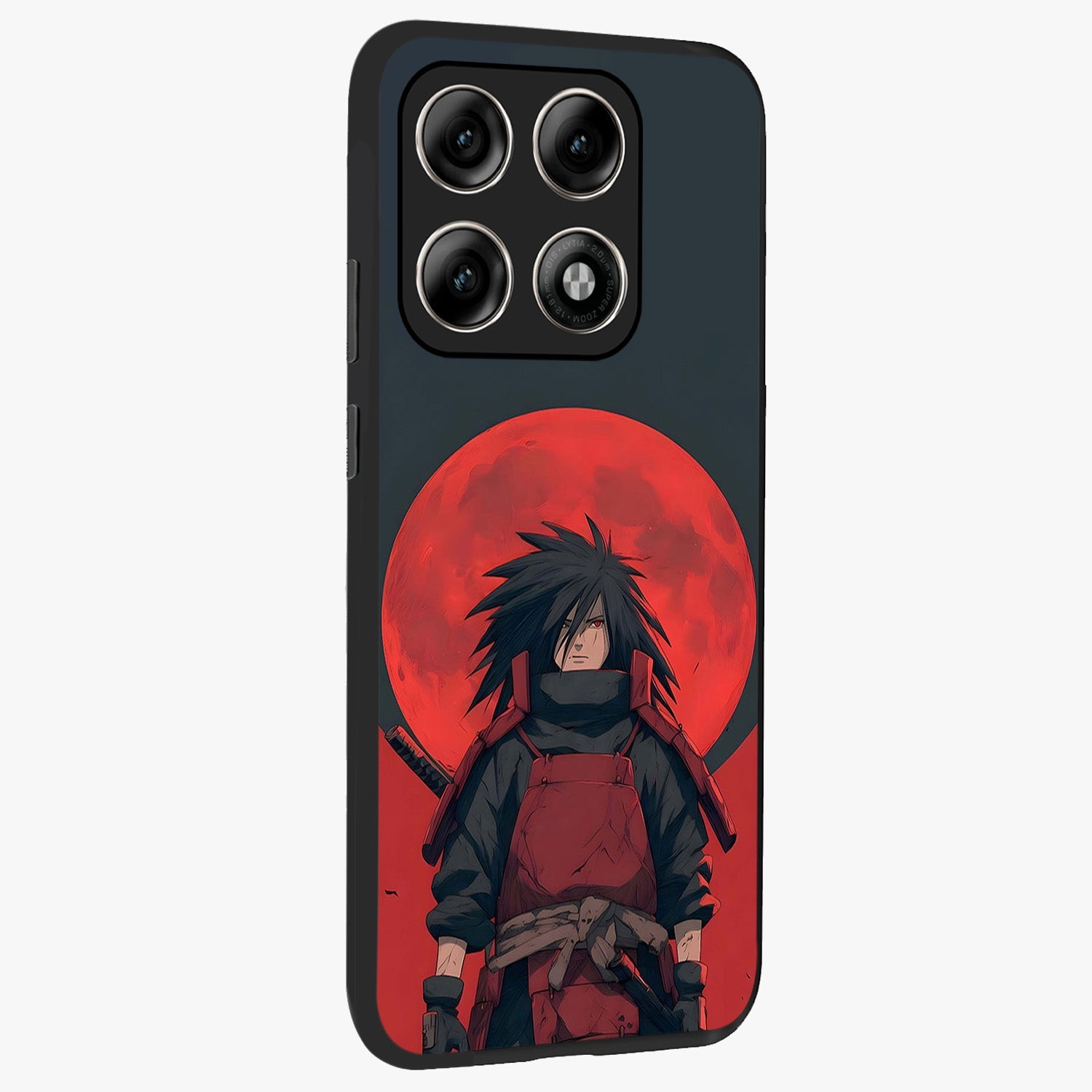 Crimson Moon Warlord Glass Case upright view showcasing powerful warlord artwork with dark celestial theme.