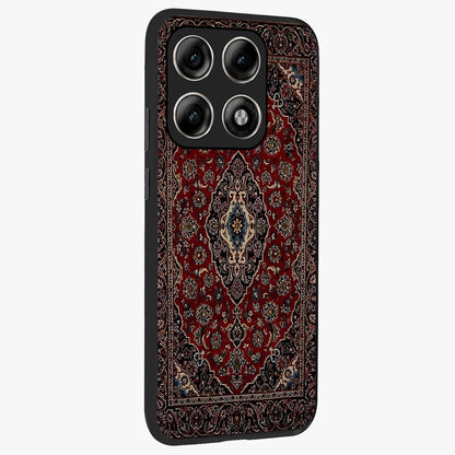 Heritage Carpet Royale Glass Case upright view showcasing detailed ornamental artwork with luxurious traditional theme.