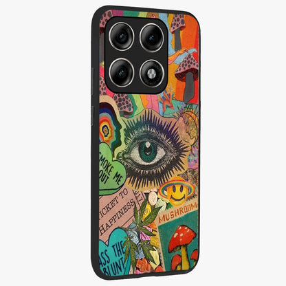 Mystic Eye Wonderland Glass Case upright view showcasing symbolic eye artwork with mysterious fantasy theme.