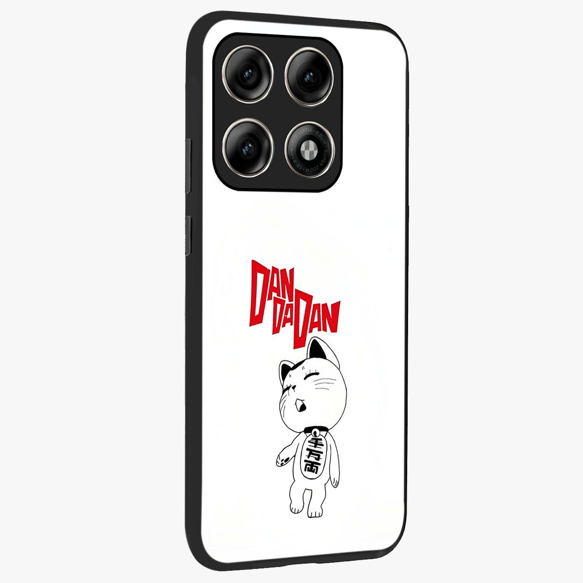 Playful Spirit Charm Glass Case upright view showcasing vibrant charm artwork with fun artistic theme.