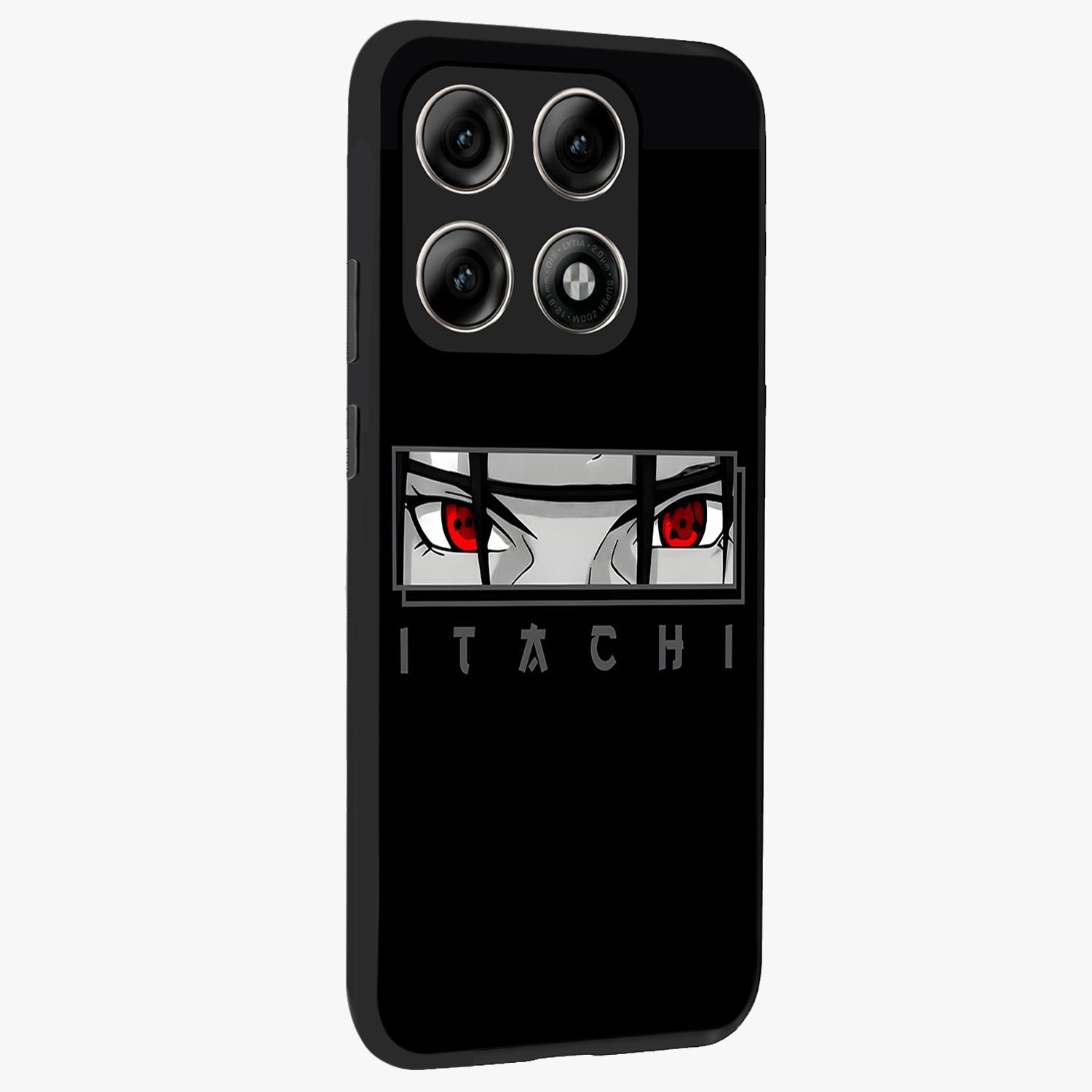 Scarlet Gaze Dominance Glass Case upright view showcasing powerful dramatic artwork with dominant artistic theme.