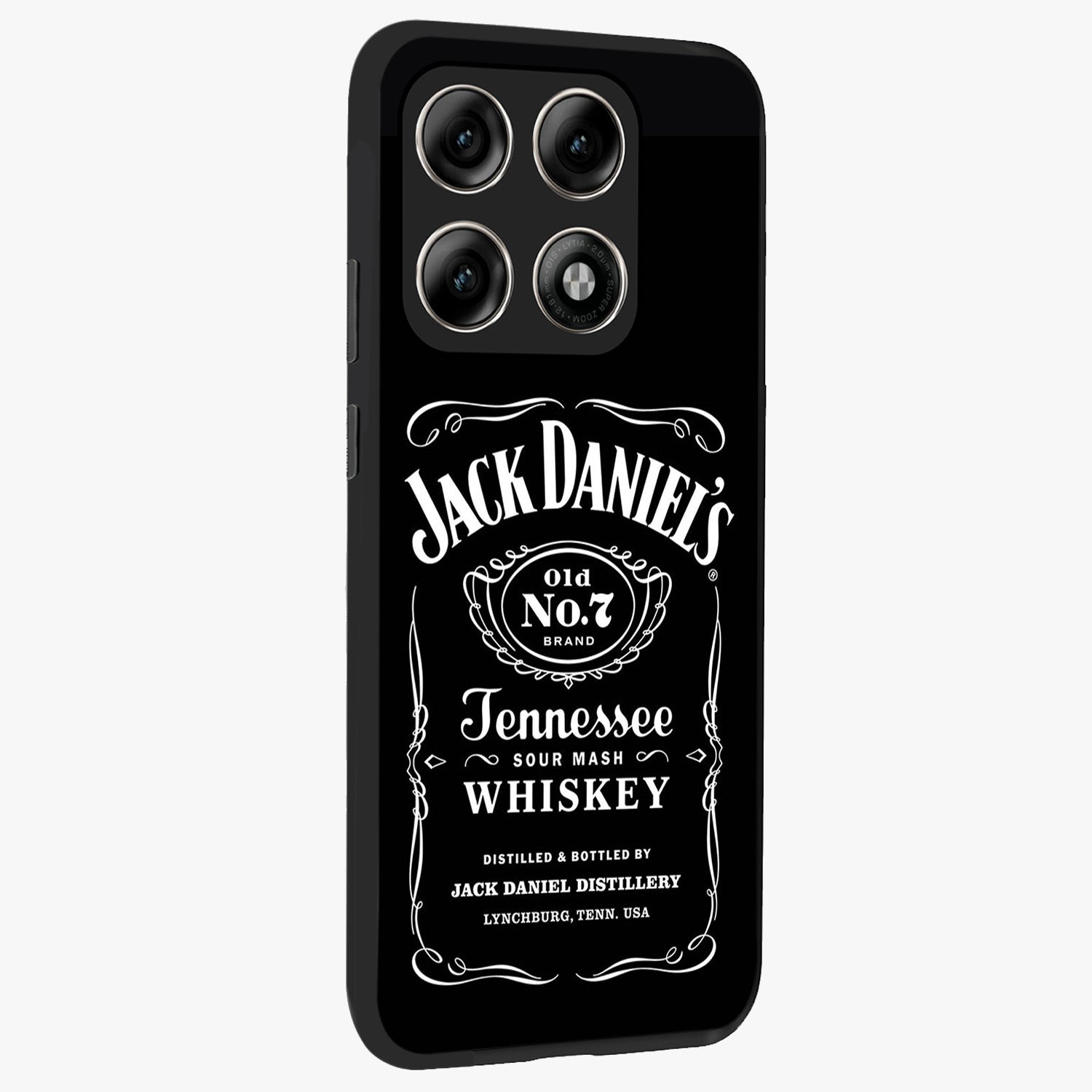 Vintage Whiskey Heritage Glass Case upright view showcasing stylish vintage whiskey artwork with timeless bar culture theme.