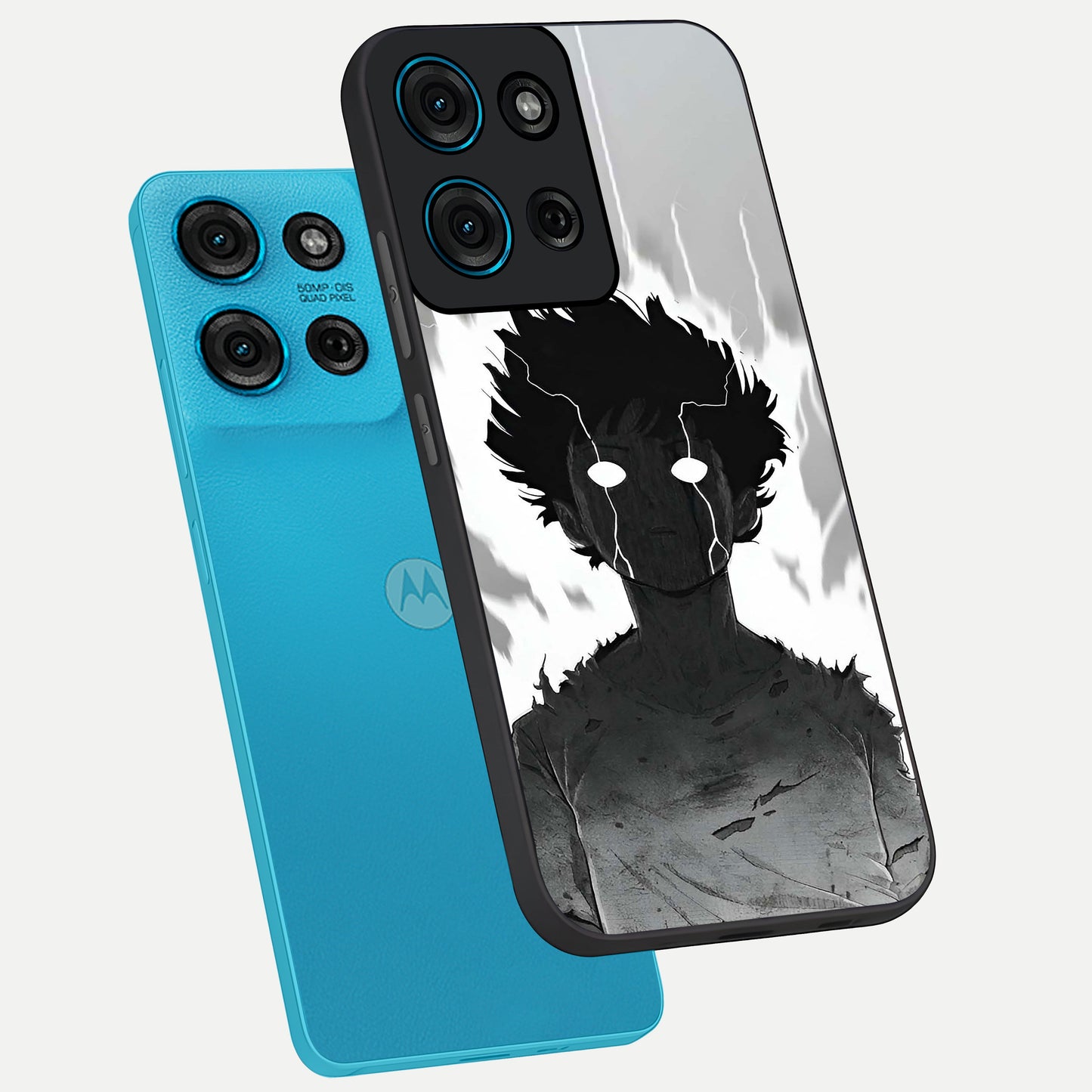 Awakened Inner Rage Glass Case displayed in angled mockup highlighting powerful graphic design and bold artistic theme.