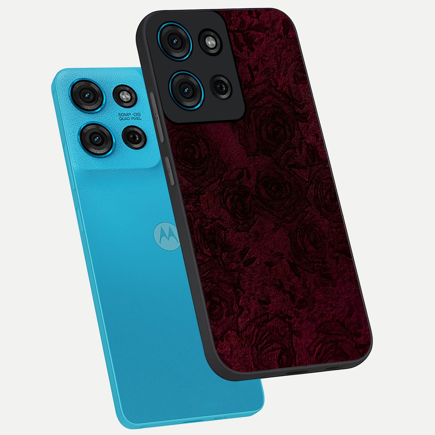 Crimson Fade Flow Glass Case displayed in angled mockup highlighting smooth gradient design with modern aesthetic style.