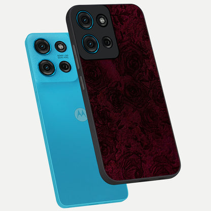 Crimson Fade Flow Glass Case displayed in angled mockup highlighting smooth gradient design with modern aesthetic style.