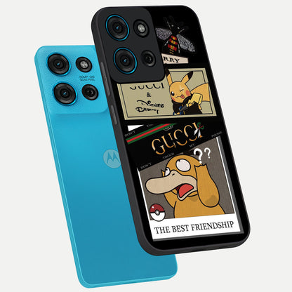 Gucci Play Mashup Glass Case displayed in angled mockup highlighting stylish fashion mashup design with bold aesthetic.