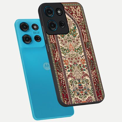 Persian Inspired Glass Case displayed in angled mockup highlighting intricate traditional design with elegant cultural aesthetic.