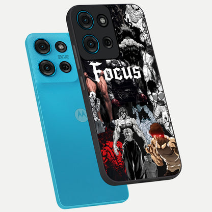 Relentless Power Focus Glass Case displayed in angled mockup highlighting bold statement design with modern aesthetic style.