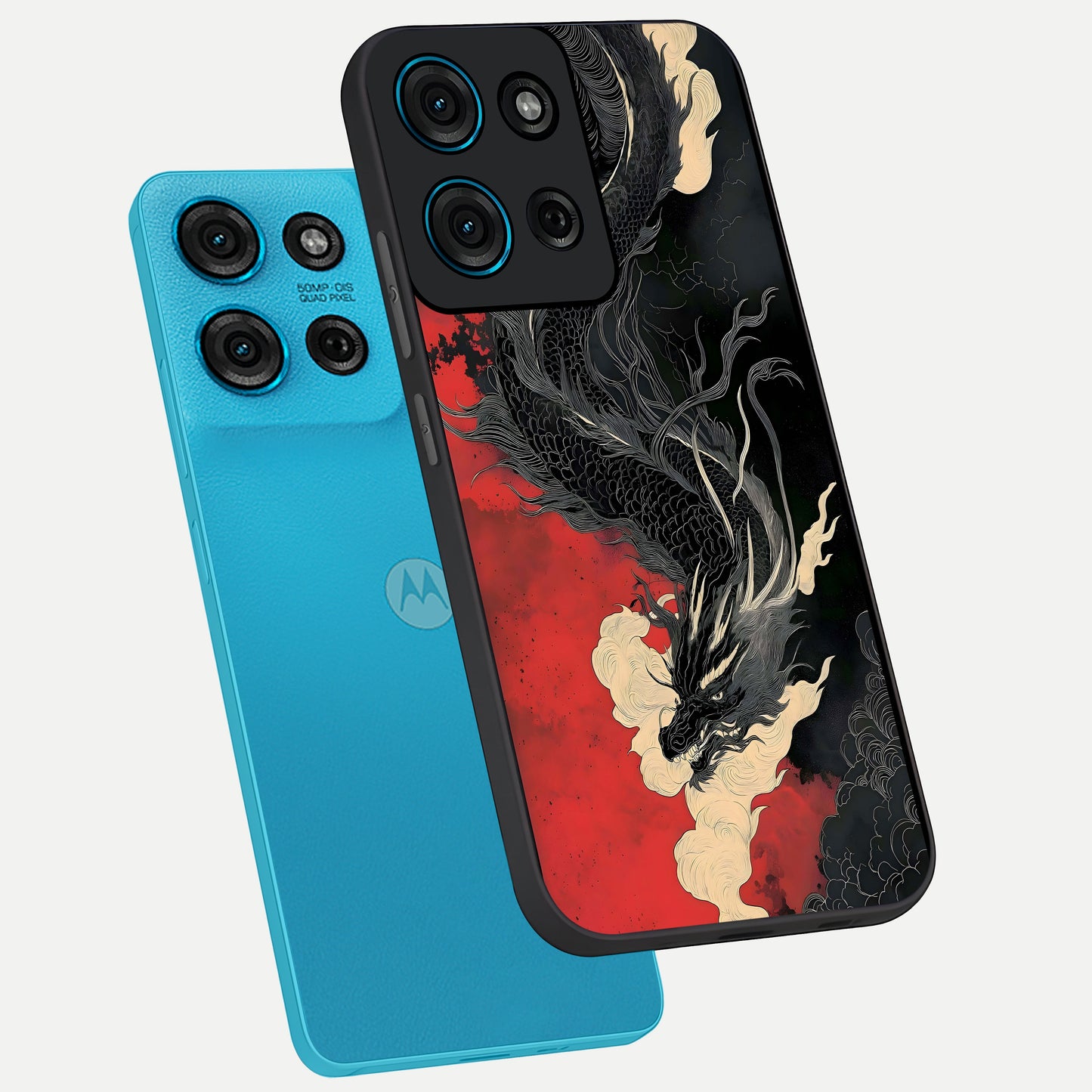 Shadow Dragon Fury Glass Case displayed in angled mockup highlighting powerful dragon illustration with dark fantasy aesthetic.