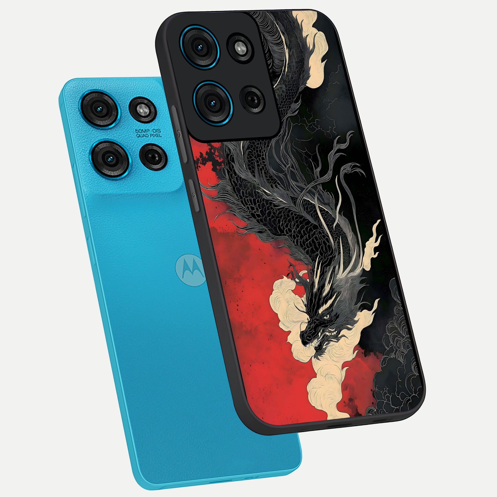 Shadow Dragon Fury Glass Case displayed in angled mockup highlighting powerful dragon illustration with dark fantasy aesthetic.