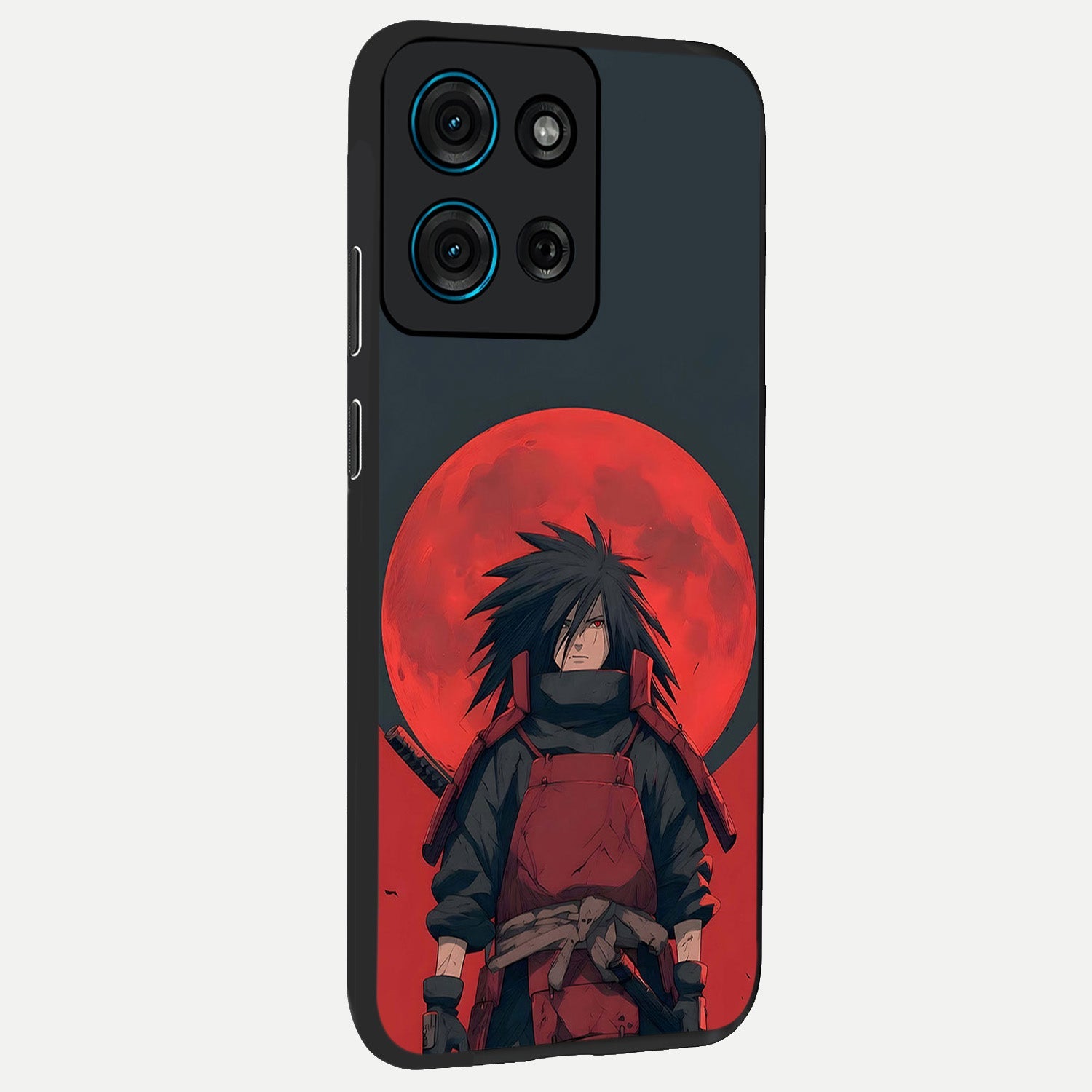 Crimson Moon Warlord Glass Case upright view showcasing powerful warlord artwork with dark celestial theme.