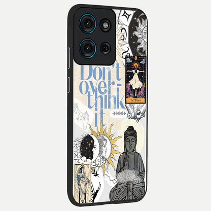 Ethereal Thoughts Glass Case upright view showcasing delicate artistic composition with peaceful dreamy theme.