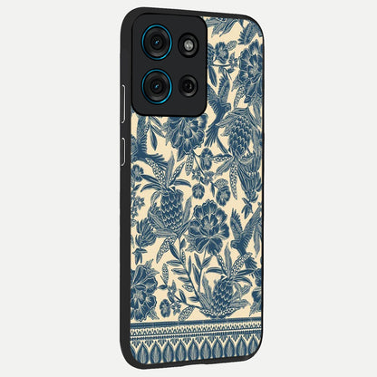 Heirloom Wild Bloom Glass Case upright view showcasing delicate wildflower artwork with timeless floral theme.