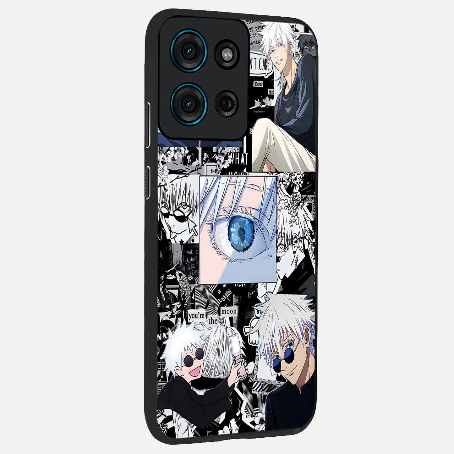 Infinity Sorcerer Chaos Glass Case upright view showcasing dramatic sorcerer artwork with chaotic mystical theme.