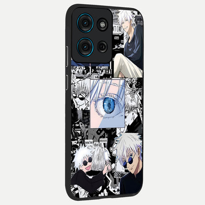 Infinity Sorcerer Chaos Glass Case upright view showcasing dramatic sorcerer artwork with chaotic mystical theme.