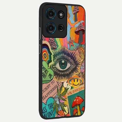 Mystic Eye Wonderland Glass Case upright view showcasing symbolic eye artwork with mysterious fantasy theme.
