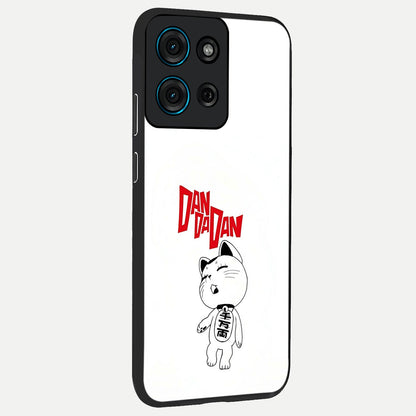 Playful Spirit Charm Glass Case upright view showcasing vibrant charm artwork with fun artistic theme.