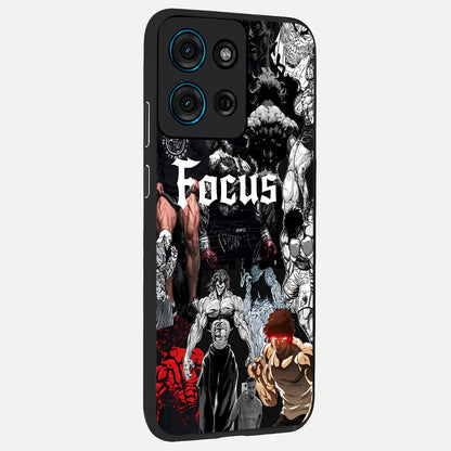 Relentless Power Focus Glass Case upright view showcasing strong inspirational artwork with powerful focus theme.