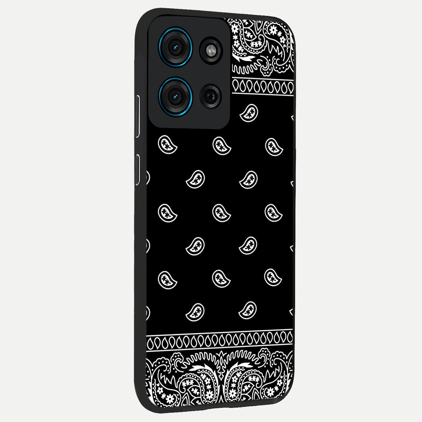 Retro Rebel Threads Glass Case upright view showcasing stylish vintage artwork with bold retro theme.