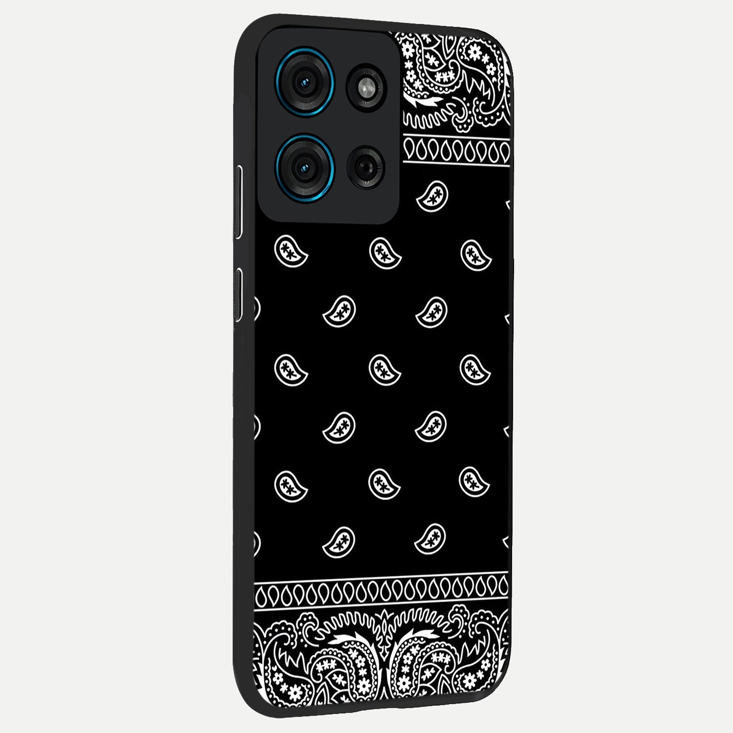 Retro Rebel Threads Glass Case upright view showcasing stylish vintage artwork with bold retro theme.
