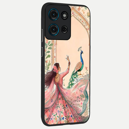 Royal Grace Muse Glass Case upright view showcasing stylish artistic artwork with sophisticated royal theme.