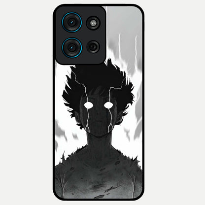 Awakened Inner Rage Glass Case showing flat back view with intense artistic artwork and glossy glass finish.
