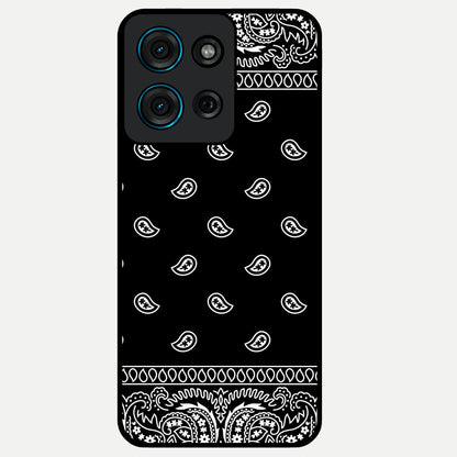 Retro Rebel Threads Glass Case showing flat back view with vintage street style artwork and glossy glass finish.