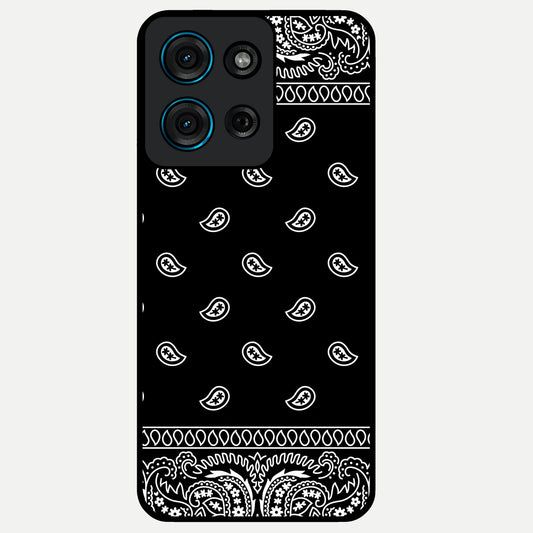 Retro Rebel Threads Glass Case showing flat back view with vintage street style artwork and glossy glass finish.