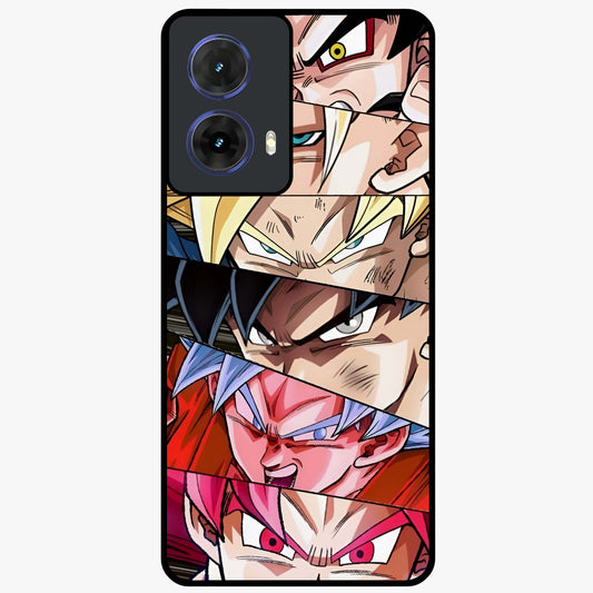 Anime Character Glass Case showing flat back view with vibrant anime artwork and glossy glass finish.