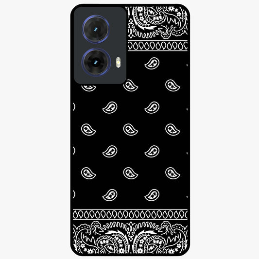 Retro Rebel Threads Glass Case showing flat back view with vintage street style artwork and glossy glass finish.