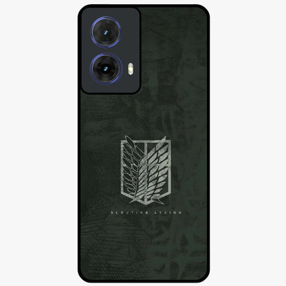 Wings Of Freedom Glass Case showing flat back view with symbolic wings artwork and glossy glass finish.