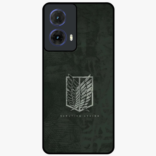 Wings Of Freedom Glass Case showing flat back view with symbolic wings artwork and glossy glass finish.