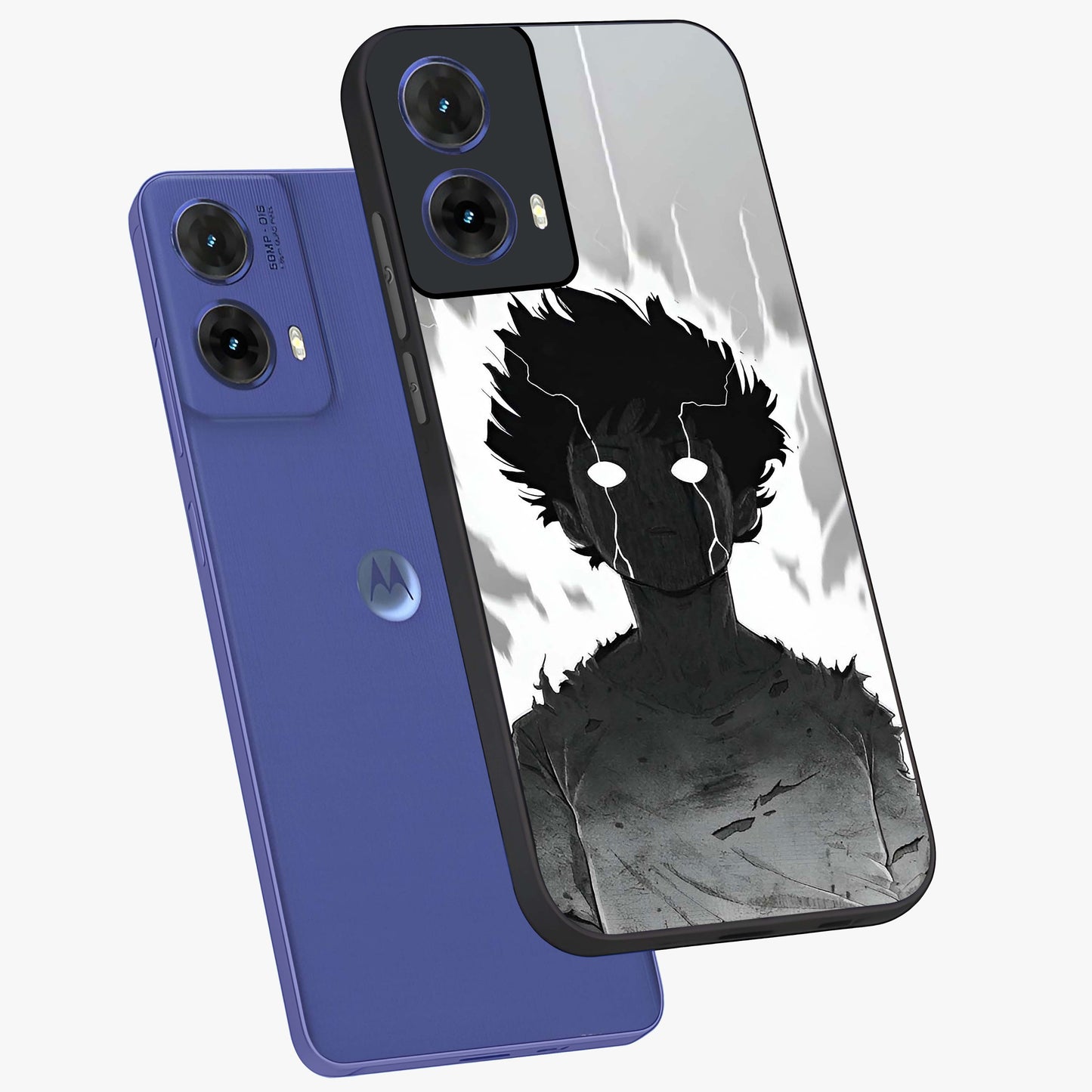 Awakened Inner Rage Glass Case displayed in angled mockup highlighting powerful graphic design and bold artistic theme.