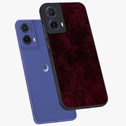 Crimson Fade Flow Glass Case displayed in angled mockup highlighting smooth gradient design with modern aesthetic style.