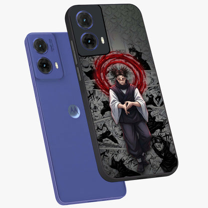 Cursed Ritual Ascension Glass Case displayed in angled mockup highlighting mystical ritual illustration with supernatural aesthetic.