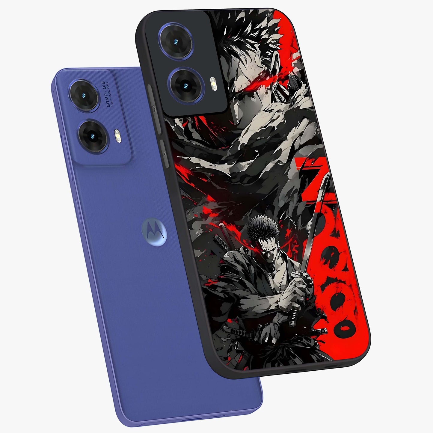 Demon Sword Resolve Glass Case displayed in angled mockup highlighting powerful demon sword illustration with dark fantasy aesthetic.