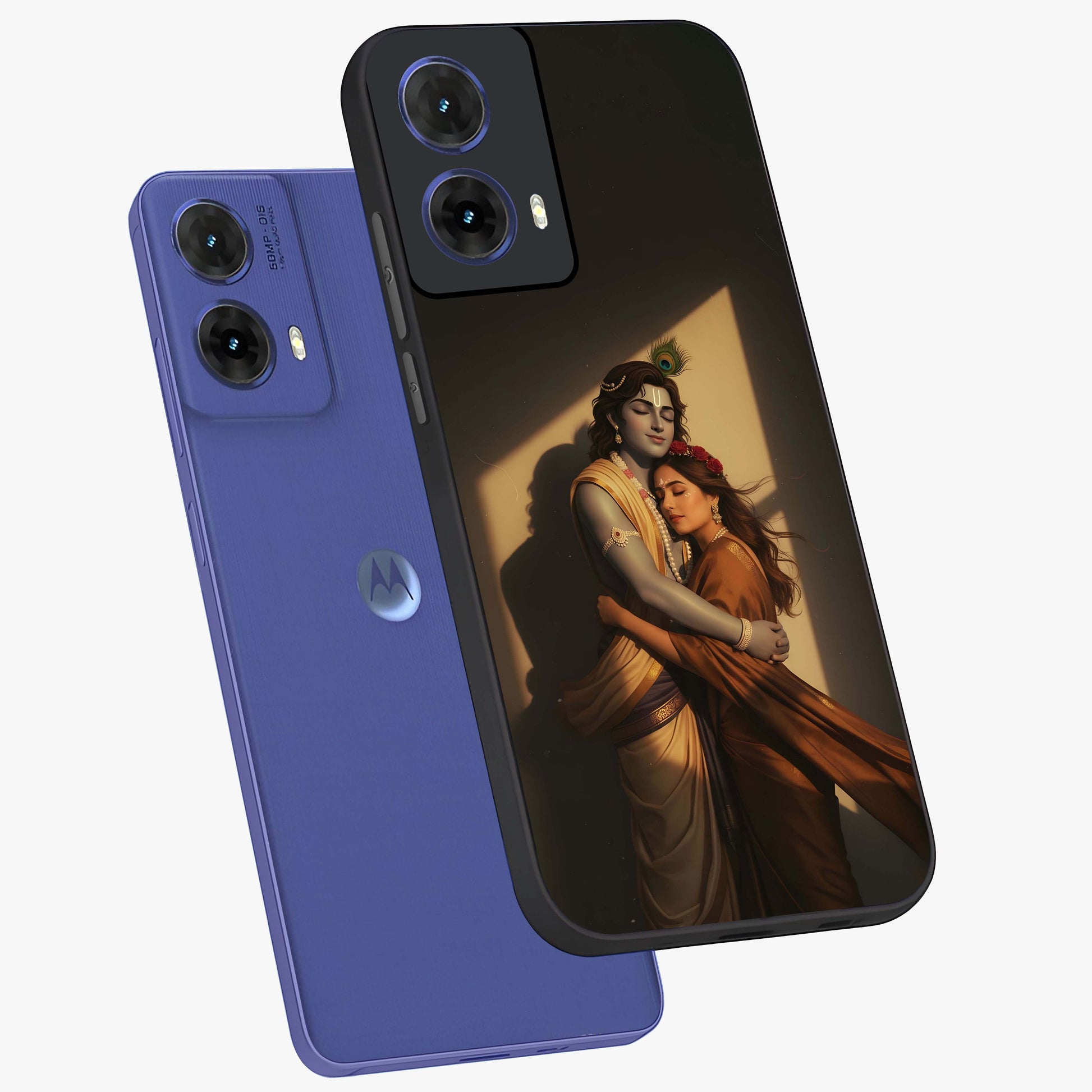 Divine Eternal Love Glass Case displayed in angled mockup highlighting elegant divine inspired design with peaceful aesthetic.