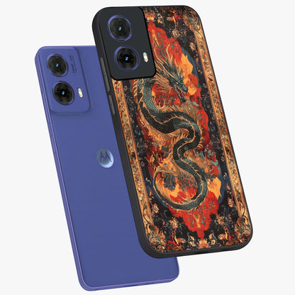 Inferno Dragon Soul Glass Case displayed in angled mockup highlighting powerful dragon illustration with inferno aesthetic.