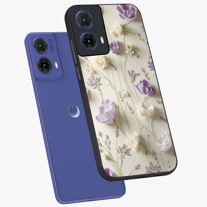 Lilac Breeze Harmony Glass Case displayed in angled mockup highlighting calm lilac breeze design with soothing aesthetic style.